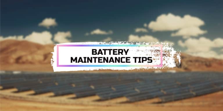 Battery Maintenance Tips for Your Deep Cycle Batteries